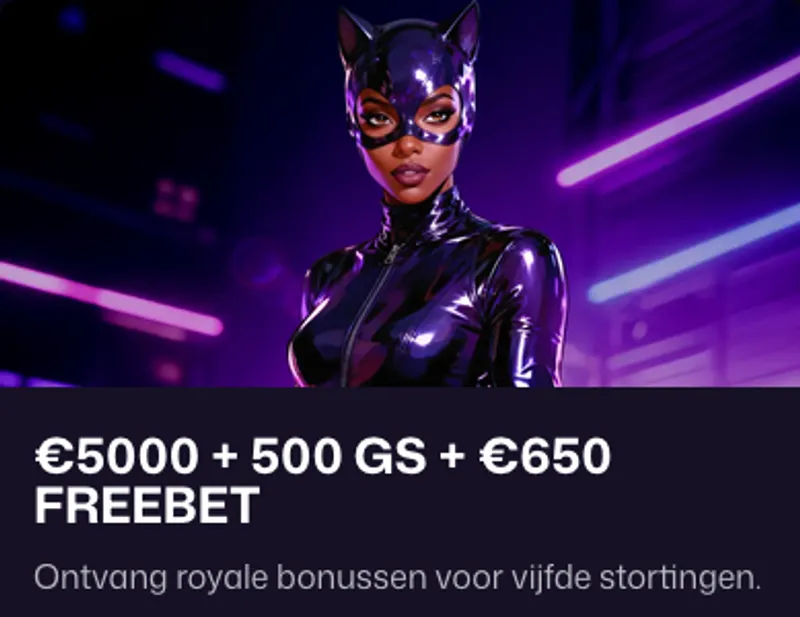 Bonus ontvang royale bonussen voor vijfde stortingen